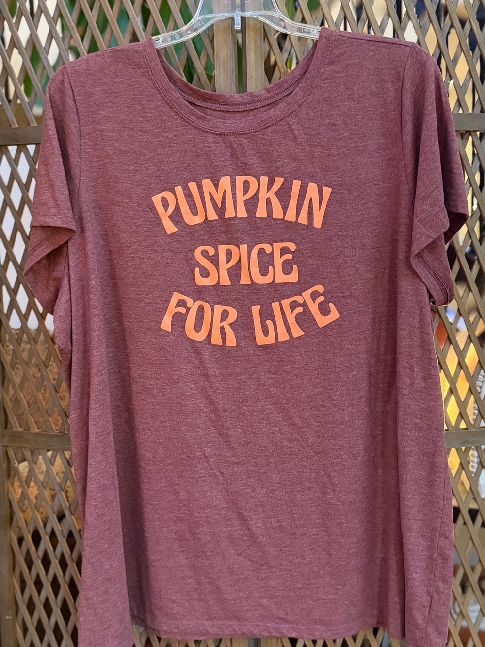 🎃Torrid Maroon Graphic Tee with Orange Text